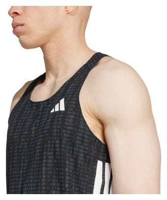 adidas Adizero Tank Top Zwart Heren