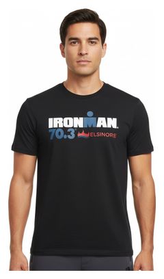 Camiseta negra de manga corta Ironman 70.3 Elsinore para hombre