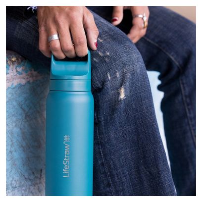 LIFESTRAW Gourde Filtrante GO 1L Laguna Teal