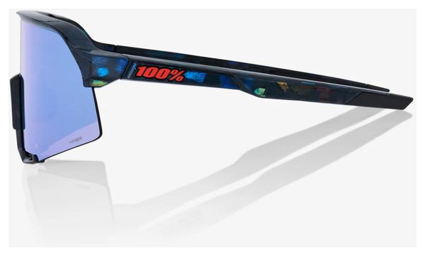 Gafas 100% - S3 - Negro Holográfico - Lentes HiPER Espejo Azules