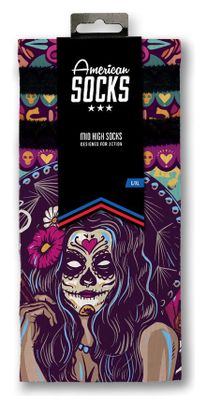 Día de los Muertos - Chaussettes Graphiques Techniques Coolmax - Cyclisme  Running et Sport