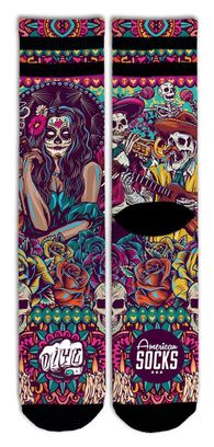 Día de los Muertos - Chaussettes Graphiques Techniques Coolmax - Cyclisme  Running et Sport