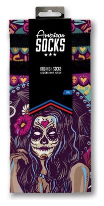 Día de los Muertos - Chaussettes Graphiques Techniques Coolmax - Cyclisme, Running et Sport