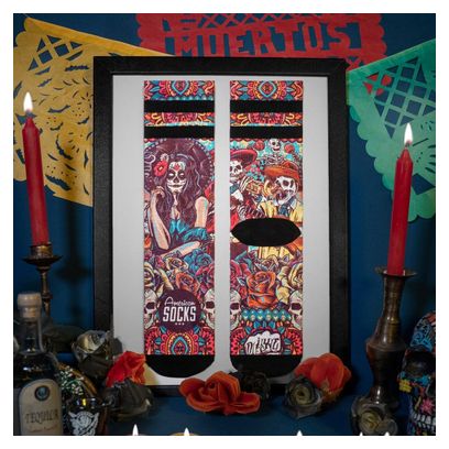 Día de los Muertos - Chaussettes Graphiques Techniques Coolmax - Cyclisme, Running et Sport
