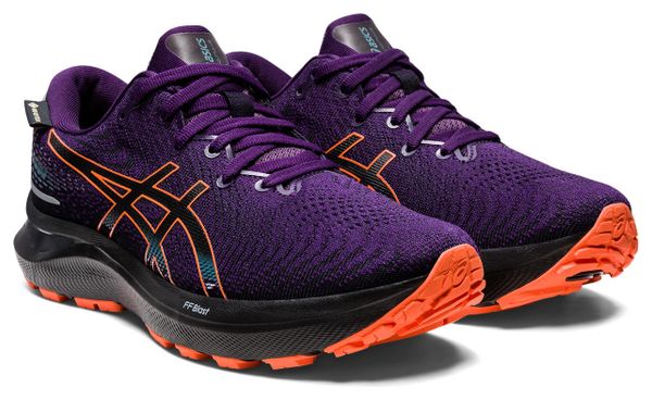 Asics Gel Cumulus 24 GTX Púrpura Naranja Zapatillas de Correr para Mujer