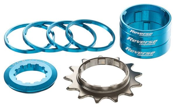 Single Speed Reverse Kit / Pinion 13 Teeth Blue