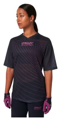 Oakley Factory Pilot Women's Short Sleeve Jersey Gray/Pink