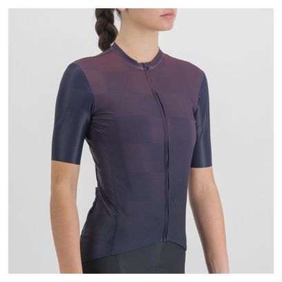 Sportful Rocket Damen Kurzarm Trikot Blau/Violett