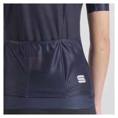 Sportful Rocket Damen Kurzarm Trikot Blau/Violett