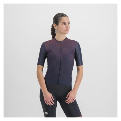 Sportful Rocket Damen Kurzarm Trikot Blau/Violett
