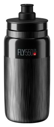 Elite FLY TEX MTB Water Bottle, BPA-Free, 550 Ml / 0.55L, Black