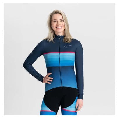 Maillot Manches Longues Velo Rogelli Impress II - Femme - Bleu/Rose