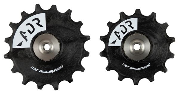Ein Paar Ceramicspeed Alpha-Rollen für Sram XPLR E1, XXSL/XX/X0, schwarz