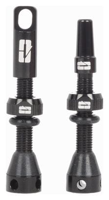 Paire de Valves Tubeless Progress PG-719 Presta 40mm Noir