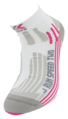 Chaussettes X-socks Run Speed Two White/rose
