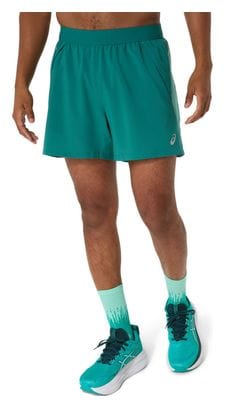 Asics Road Shorts 5in Green Men's