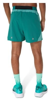 Asics Road Shorts 5in Green Men's