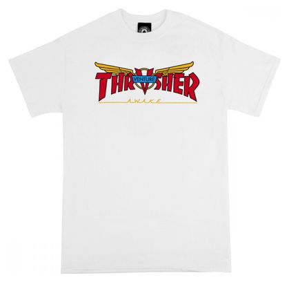 THRASHER, T-shirt venture collab ss, White
