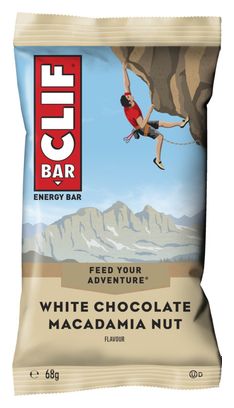 Barre Énergétique CLIF BAR Chocolat blanc Noix de Macadamia 68g