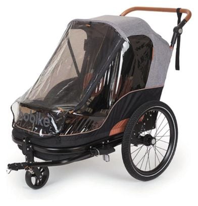 Remorque/poussette enfant bobike moobe gris charge maxi 44kg