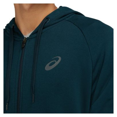 Asics Big Logo Hoodie Blau Grau