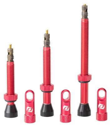 Paire de Valves Tubeless Syncros Presta Rouge