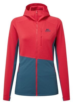 Mountain Equipment Durian Hooded Jacket Red Blue Women's
