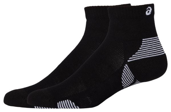 2 Pares de Calcetines Asics Cushion Run Quarter Negro