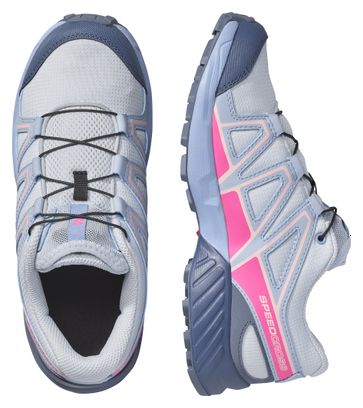 Zapatillas de trail Salomon Speedcross azul/rosa para niños