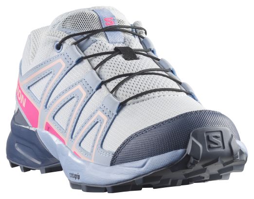 Zapatillas de trail Salomon Speedcross azul/rosa para niños