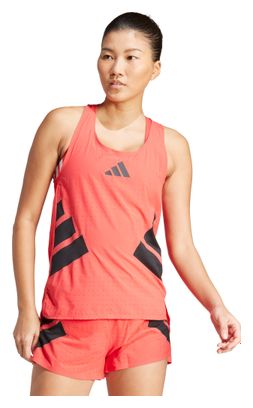 Adidas Adizero Road to Records Tank Rood