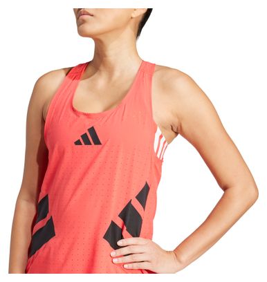 Adidas Adizero Road to Records Tank Rood