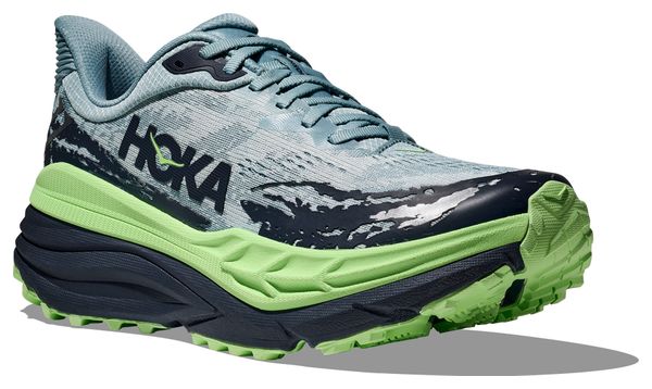 Chaussures Trail Hoka Stinson 7 Bleu/Vert Homme