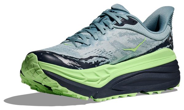 Chaussures Trail Hoka Stinson 7 Bleu/Vert Homme