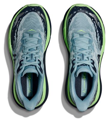 Chaussures Trail Hoka Stinson 7 Bleu/Vert Homme