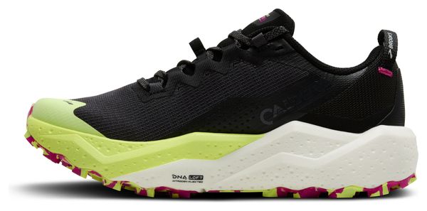 Chaussures Trail Brooks Caldera 8 Noir/Jaune/Rose Femme