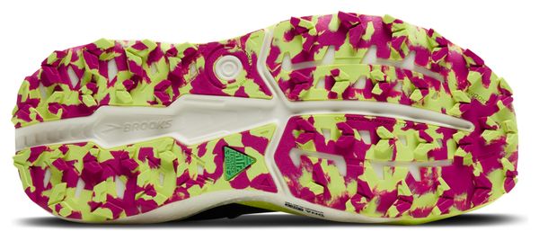 Chaussures Trail Brooks Caldera 8 Noir/Jaune/Rose Femme