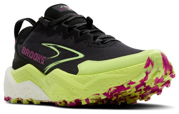 Chaussures Trail Brooks Caldera 8 Noir/Jaune/Rose Femme