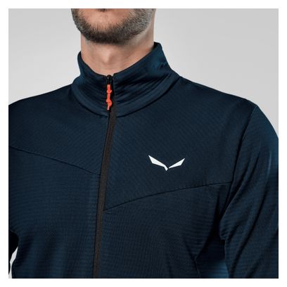 Men's blue Salewa Puez Altavia fleece jacket