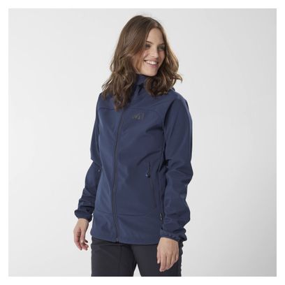 Veste Softshell Millet Magma Shield Femme Bleu