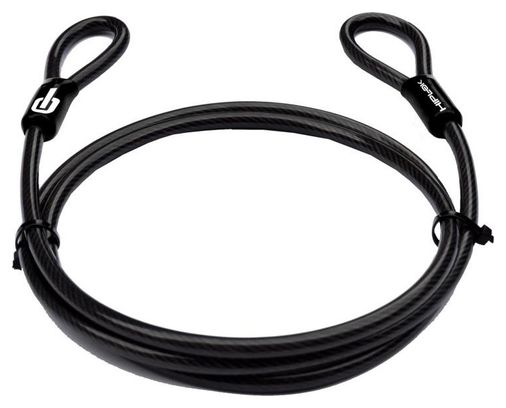 Cable Hiplock para candado 2 m Negro