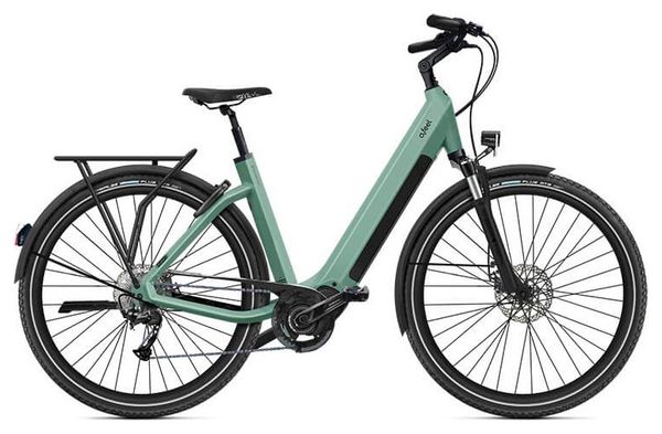 O2 Feel iSwan Explorer Boost Univ 6.1 Shimano Alivio 9V 432 Wh 27.5'' Canopy Green  mountain bike elettrica