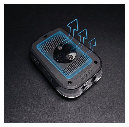 Ravemen FR1100 Black Front Light with Built-in Garmin/Wahoo GPS Mount