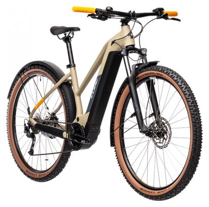 VTT Électrique Semi-Rigide Cube Reaction Hybrid Performance 625 Allroad Trapeze Shimano Alivio 9V 625 Wh 29'' Beige Desert 2021