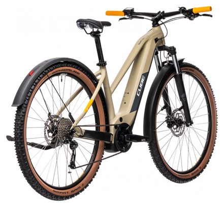 VTT Électrique Semi-Rigide Cube Reaction Hybrid Performance 625 Allroad Trapeze Shimano Alivio 9V 625 Wh 29'' Beige Desert 2021