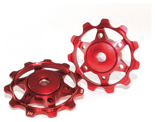 XLC PU-A02 pulleys from 8 to 11V Red