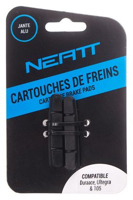 x2 Cartouches de Patins de Frein Neatt pour Shimano Dura Ace / Ultegra / 105 (Jantes Aluminium)
