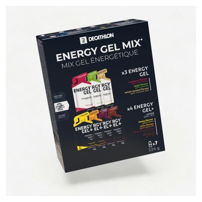 Mix gels énergétiques Decathlon Nutrition (3 Energy Gels / 4 Energy Gels+) 7x32g