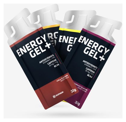 Mix gels énergétiques Decathlon Nutrition (3 Energy Gels / 4 Energy Gels+) 7x32g