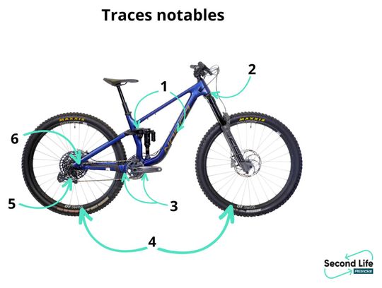 Producto Reacondicionado - Norco Sight C1 Sram X01 Eagle 12V 29' Bicicleta de Montaña Azul/Oro 2021